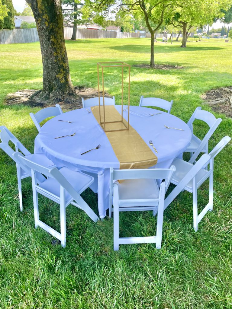 Tables and chairs solano party rentals
